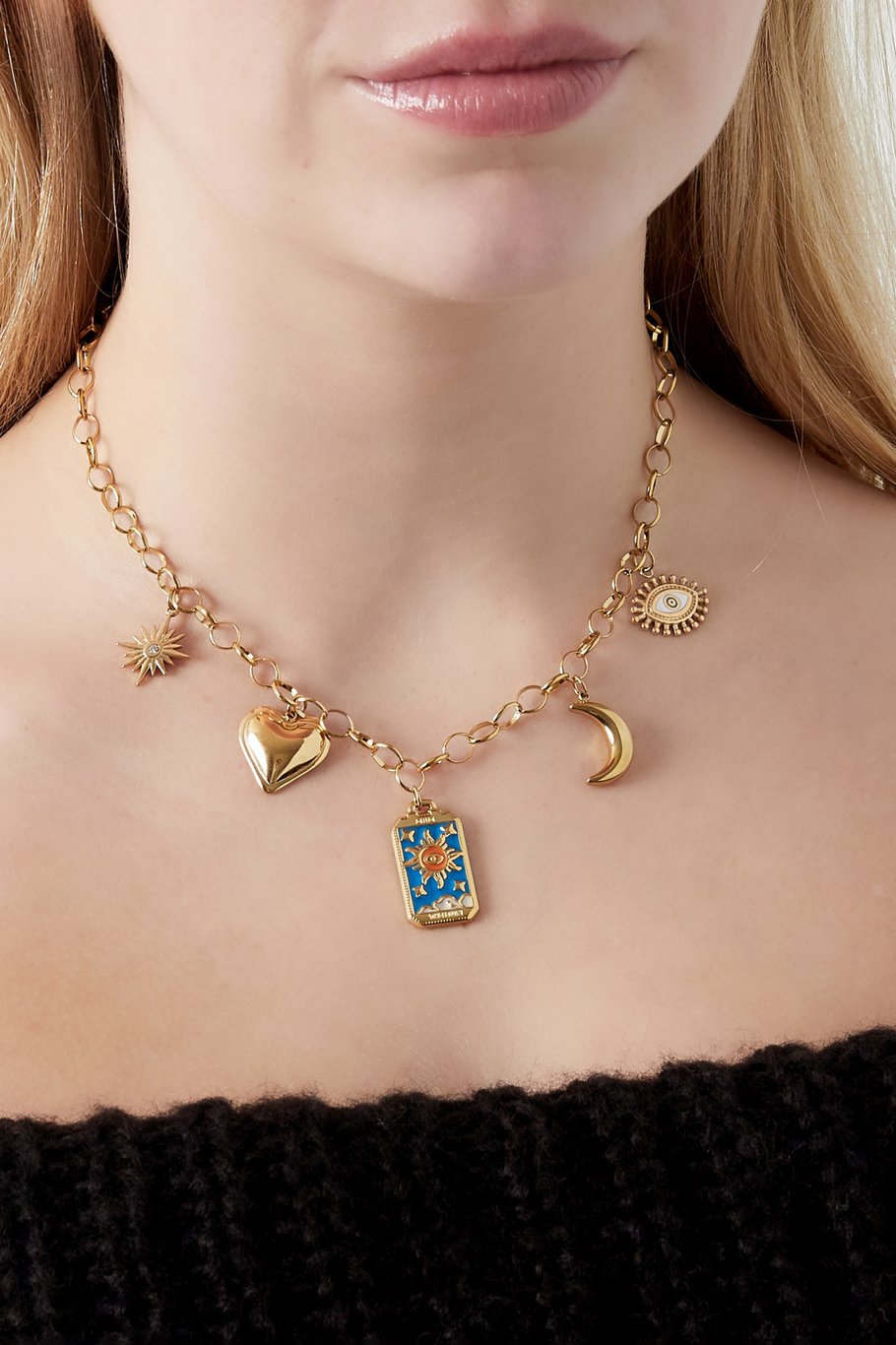 Halskette mit Dreamchaser-Charm – Goldfarben Bild3
